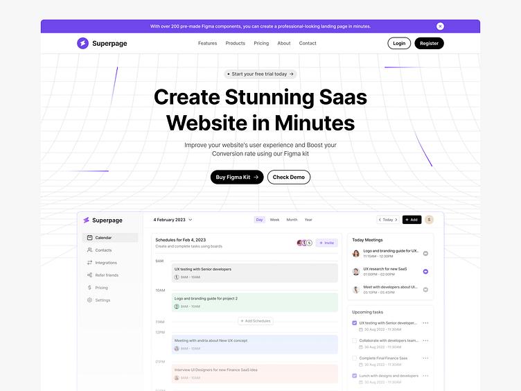 Analytics dashboard on a laptop — SaaS product UI